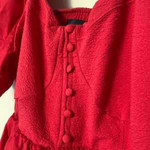 Anthropologie Red Puff-Sleeve Cocktail Dress - Plus Size 3XL
